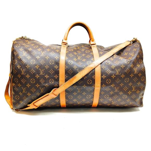 Louis Vuitton Monogram Keepall Bandouliere 60 Boston Bag - Picture 1 of 9